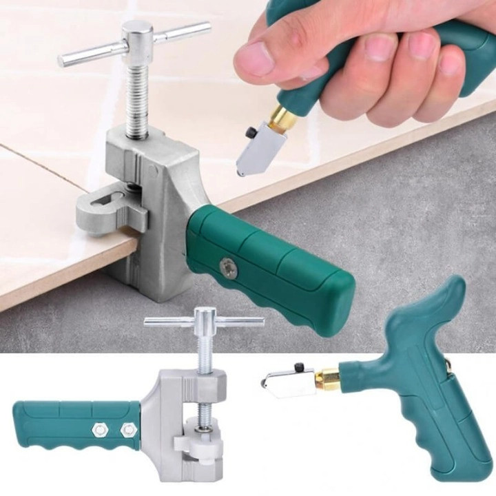 Bộ Dao Cắt Kính Đa Năng Kèm Tay Tách – Cắt Gương, Gạch Men Chính Xác, Cao Cấp