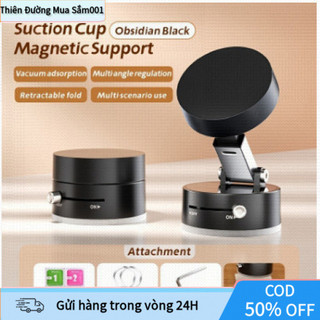【48h】360° Giá đỡ điện thoại hút từ tính chân không có thể điều chỉnh Hút Chân Không Từ Tính Gấp Xoay Đứng Cốc Hút Hai Mặ