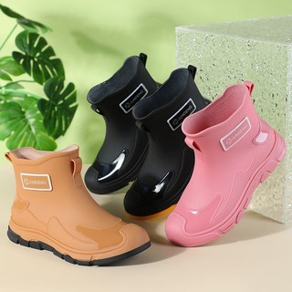 Giày Đi Mưa Thời Trang Nam Nữ Chống Thấm Nước Chống Trơn Trượt Giày Cao Su Chống Mài Mòn Đế Mềm Câu Cá Giày Đi Mưa Cao Cấp Nữ Giày Nước 8.7