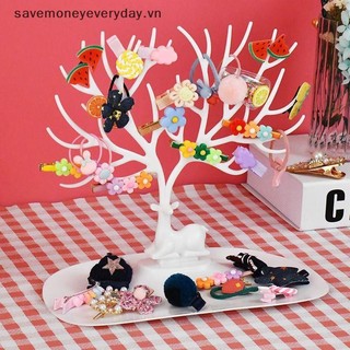 [savemoneyeveryday] Giá trưng bày phụ kiện tóc gạc hươu hoạt hình Bàn phân loại hươu Giá để đồ trang trí máy tính để bàn [vn]