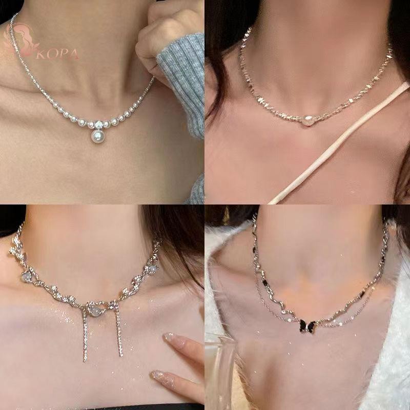 Vòng cổ tua rua ngọc trai không đều dành cho nữ - Quà tặng kỷ niệm Việt Nam
