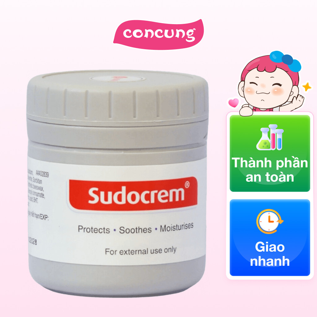 Kem chống hăm tã trẻ em Sudocrem Baby Care Cream cho bé 60g