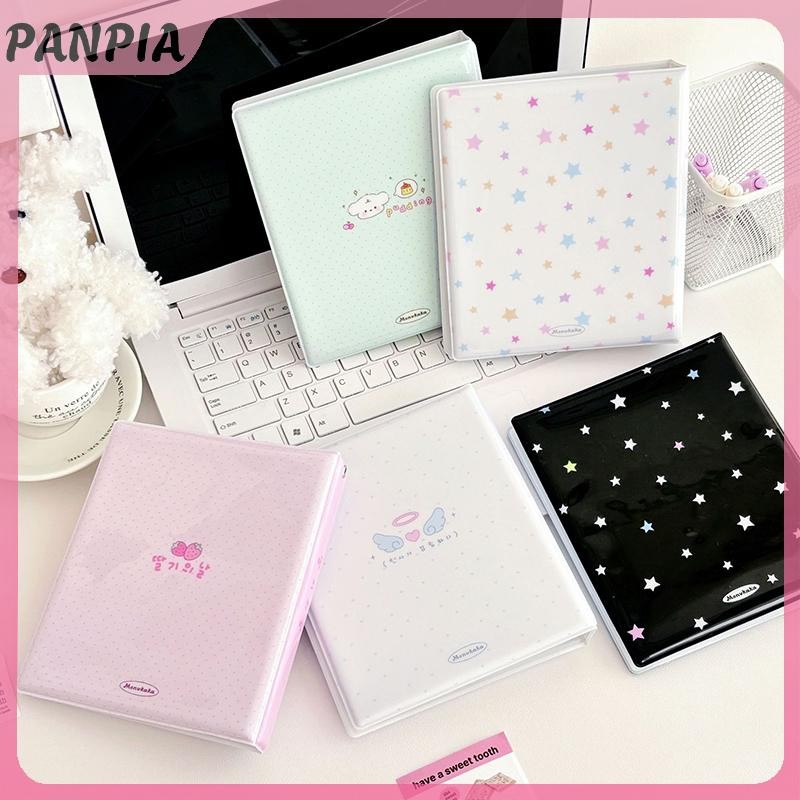 PANPIA-Cartoon Photo Booth Album Cho 40 Chiếc 2x6 Inch Dải Ảnh Đánh Dấu Trang 20 Chiếc 4x6 4R Giá Đỡ Ảnh Thẻ Nhỏ Lưu Trữ Sách