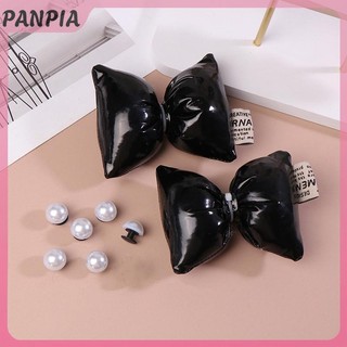 PANPIA-Nhiều Màu Sắc Nơ Phụ Kiện Giày Thời Trang Thanh Lịch Quyến Rũ Giày Cho Tất Cả Trận Đấu Vintage Khóa Giày Trang Trí Dễ Thương Bowtie