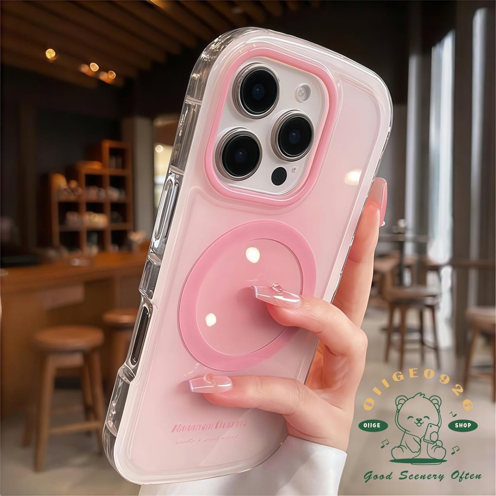 Túi khí IMD gradient từ tính Vỏ điện thoại iphone16 Pro Max 15 14 13 12 Vỏ cho vỏ iPhone Vỏ mềm silicon TPU chống sốc