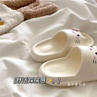 Dép Mùa Hè Nữ Chống Trơn Trượt Hoạt Hình Kitty Dễ Thương Trong Nhà Influencer ins Dép Nhà Ký Túc Xá Ngoài Trời Mặc Mềm Mại
