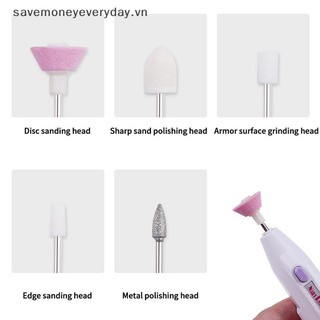 [savemoneyeveryday] Máy đánh bóng móng tay để loại bỏ da chết Máy đánh bóng móng tay Bút cầm tay Pin Máy đánh bóng điện [vn]