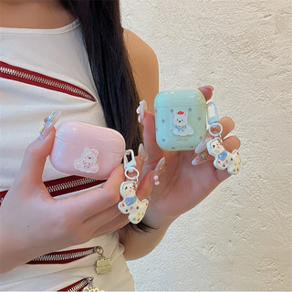 Hat Bow West Highland cho AirPods 1 / 2 3 Pro Pro2 pro3 Airpod4 Bộ tai nghe Vỏ bảo vệ Bluetooth không dây AirPods Pro i3 i4 pro3 Vỏ bảo vệ tai nghe