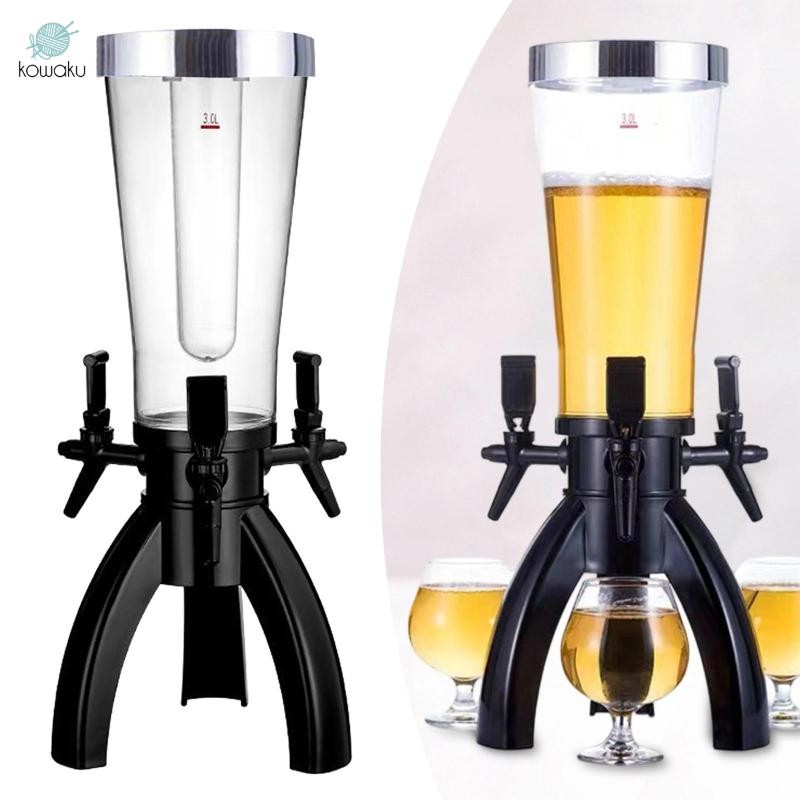 Tháp bia 3 L Tháp bia có ống lạnh Đồ uống chắc chắn Tháp đựng đồ uống thương mại cho quán rượu RV Bar Trò chơi tiệc tùng