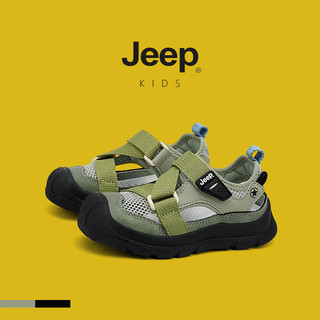 JEEP Giày Trẻ Em Dép Thể Thao Trẻ Em Phong Cách Mùa Hè Rỗng Thoáng Khí Giày Lên Sông Bé Gái 2025 Phong Cách Mới Giày Đi Biển Bé Trai Baotou Thường Ngày Thoáng Khí