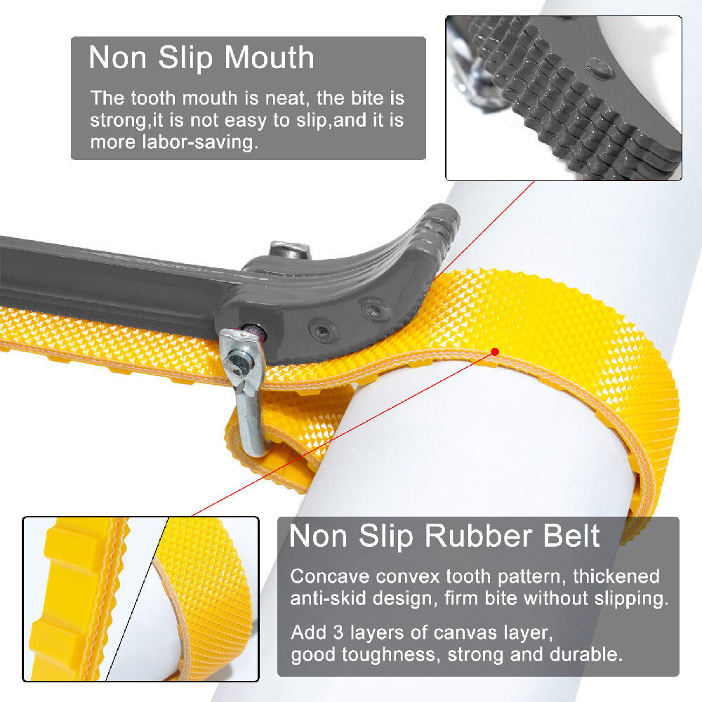 Cảo mở lọc dầu (nhớt) bằng dây xích/ da có khấc  9 inch12 inch cảo lọc nhớt