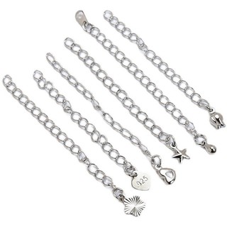 Mạ Đồng Thật Vàng Trắng Đơn Giản Ngọt Ngào Mặt Dây Xích Đuôi DIY Handmade Trang Sức Vòng Cổ Đuôi Phụ Kiện Chất Liệu