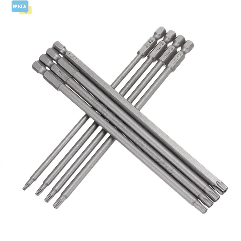 [Welv] 1 Mũi tuốc nơ vít Torx từ tính dài 150mm T8, T10, T15, T20, T25, T27, T30, T40