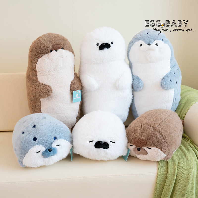 Fat Seal và Lazy Seal Đồ chơi sang trọng Con dấu dễ thương Búp bê Quà tặng cho bé gái Quà tặng sinh nhật