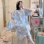 đầm ngủ mặc nhà in hoạt hình cute dễ thương mùa hè big size nữ