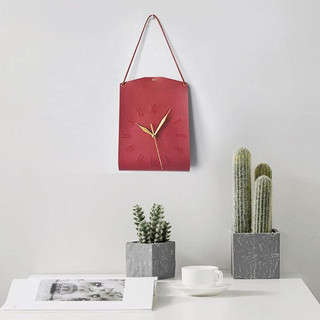 AIMI RETRO PU DA ĐỒNG HỒ TREO TƯỜNG NHỰA NHÀ PHÒNG KHÁCH NỀN TRANG TRÍ TƯỜNG CAFE QUẦY HÀNH LANG ĐỒNG HỒ HIỂN THỊ