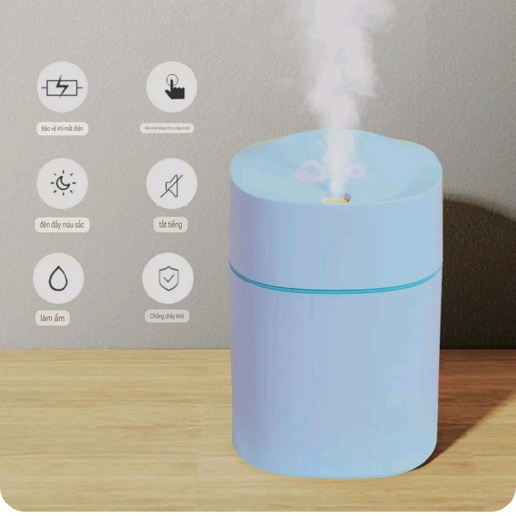 ( COMBO CỰC SỐC ) 12 chai tinh dầu 10ml + 1 máy phun sương 220ml, máy xông tinh dầu thơm phòng thư giản