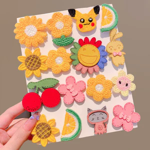 Set 9 Miếng Dán Tóc Mái Hình Dễ Thương Thời Trang Hàn Quốc Cho Bé Bài