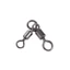 FUHUIOT Tam Giác Khớp Nước Mặn Nước Ngọt Trolling Móc Kết Nối Xoay 360 3 Chiều Xoay Câu Cá Câu Cá Chữ Thập Thuyền Biển Đầu Nối Câu Cá