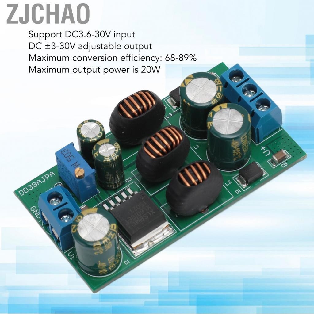 Zjchao Mô-đun DC To Buck Boost 3.6-30V Đầu vào Bộ chuyển đổi nguồn đa năng 5‑30V 20W Có thể điều chỉnh nhỏ gọn cho Bộ khuếch đại