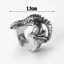 Nhẫn Rồng JUNYUE88US, Mở Nhẫn Đôi Cánh Pterosaur Có Thể Điều Chỉnh, Nhẫn Rồng Đen Phong Cách Punk Tinh Tế Retro Vintage Cho Nam