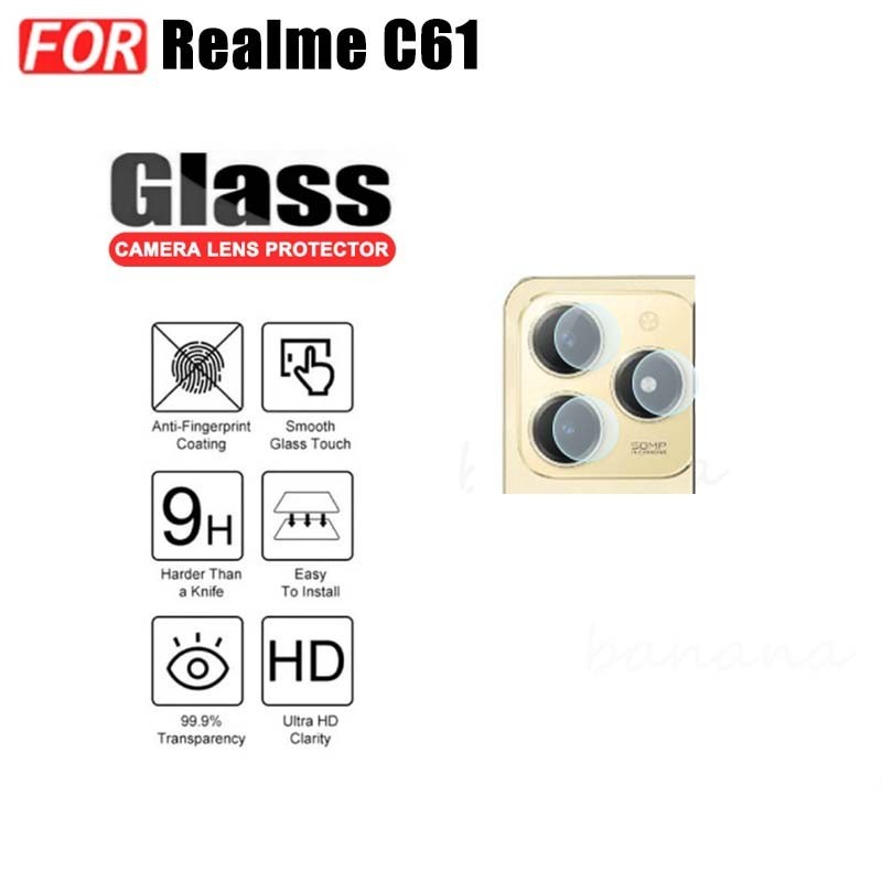 Kính cường lực gốm 3 TRONG 1 Realme C61 cho Realme C63 C53 C55 Note 50 C65 C51 Realme 12 5G 12 + Kính bảo vệ màn hình kính máy ảnh và phim mặt sau