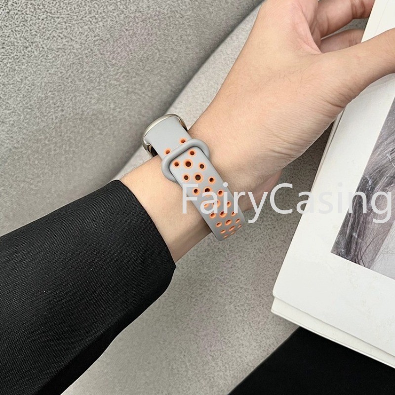 Dây đeo thay thế TPU silicone thoáng khí cho Xiaomi Mi Band 9/8/7/6/5/4/3 NFC