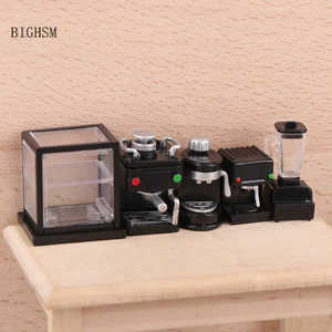 Bighsm 1 Nhà Búp Bê Nội Thất Thu Nhỏ Máy Pha Cà Phê Kệ Bảo Quản Mô Phỏng Nhà Búp Bê Trang Trí DIY Nhà Búp Bê Martijn Nhà Búp Bê