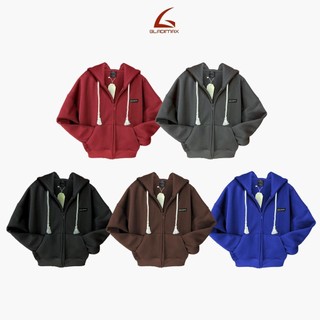 Áo Khoác Jacket Hoodie Zip Gladimax HD137 Nỉ Bông (Ảnh thật) Dài Tay Cotton