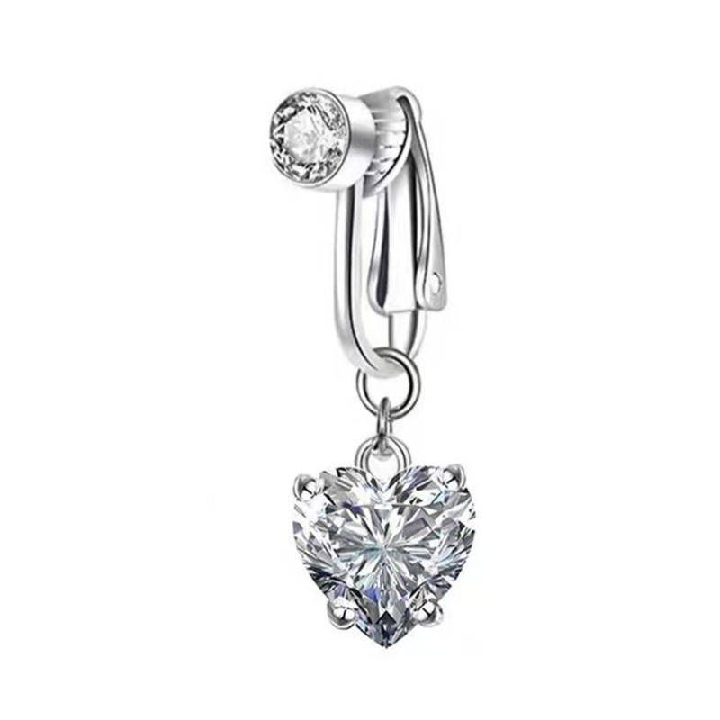 Treeling Thời Trang Xuyên Rốn Kẹp Thời Trang Zirconia Bụng Nút Trang Sức Mặc Cơ Thể Đồng Phụ Kiện Cho Nữ
