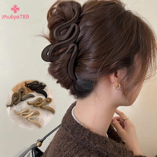 < zhuliye789 > Frosted Wave Grab Clip Lớn Maill Cô Gái Thanh Lịch Kẹp Lưng Phụ Kiện Tóc Quà Tặng Trang Sức