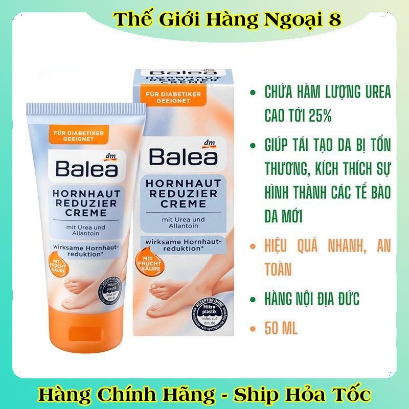 Kem dưỡng nứt gót chân, chà gót chân Balea Đức -Nội địa Đức Đủ Bill