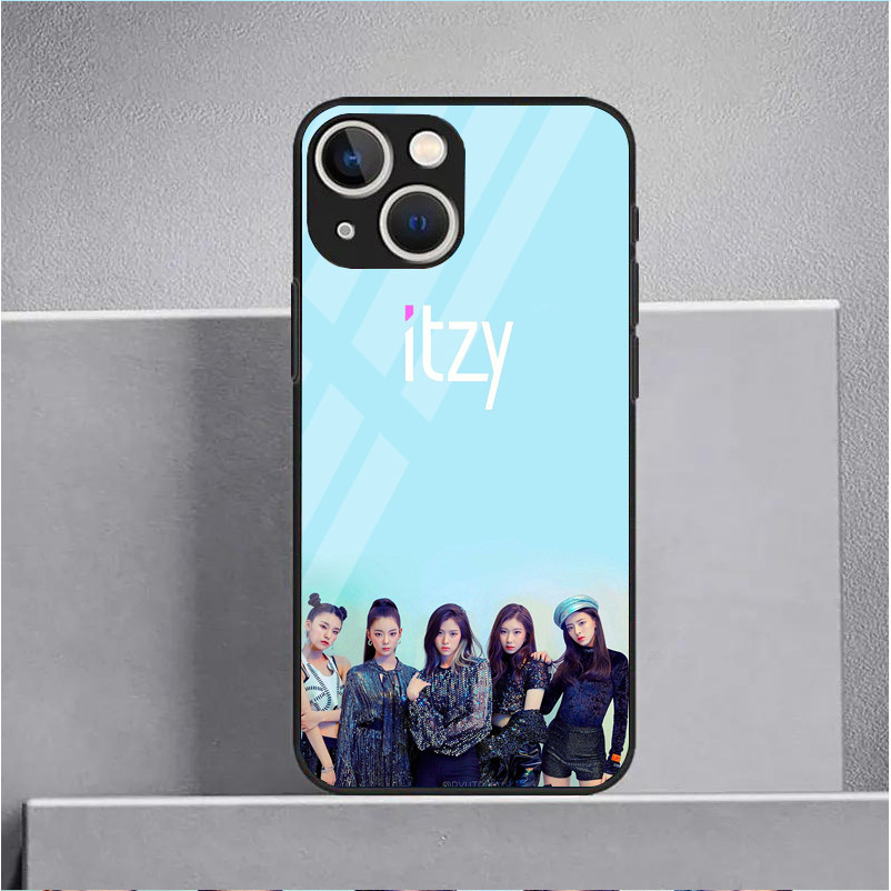 Ốp Điện Thoại Kính Cường Lực Kpop itzy Cho IPhone 15 14 13 12 11 Pro XS Max Plus Mini X XR 8 7 6s SE2 / 3