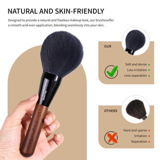 Cọ phấn phủ lớn MAANGE cọ makeup mặt có lông mịn và tay cầm bằng gỗ 52100