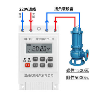 Công tắc điều khiển thời gian 220v Máy bơm chìm gia đình thông minh Bảng hiệu Đèn đường Đèn hẹn giờ tuần hoàn tự động