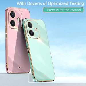 Dành Cho Oppo A3X A3 A5 A3 Pro A80 4G 5G 6D Mạ Sang Trọng Ốp Lưng Silicon Mềm Sang Trọng Bảo Vệ Chống Sốc Siêu Mỏng Vỏ Điện Thoại