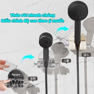 Giá đỡ vòi sen di động xoay 90 độ ECO, giá đỡ hút tường không cần khoan đục tiện lợi