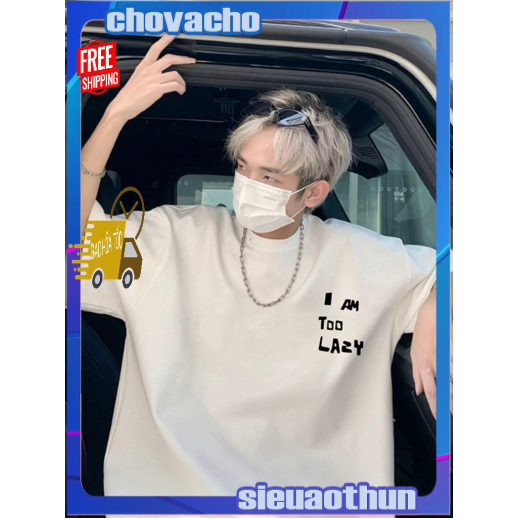 Áo thun Stee Cổ tròn I AM TOO LAZY Localbrand ICVCVNI Unisex