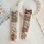 JVSUB 10 Chiếc Nơ BB Kẹp, Cotton Màu Be Cà Phê Nơ Kẹp Tóc, Barrettes Thời Trang Dễ Thương Nổ Kẹp Tóc