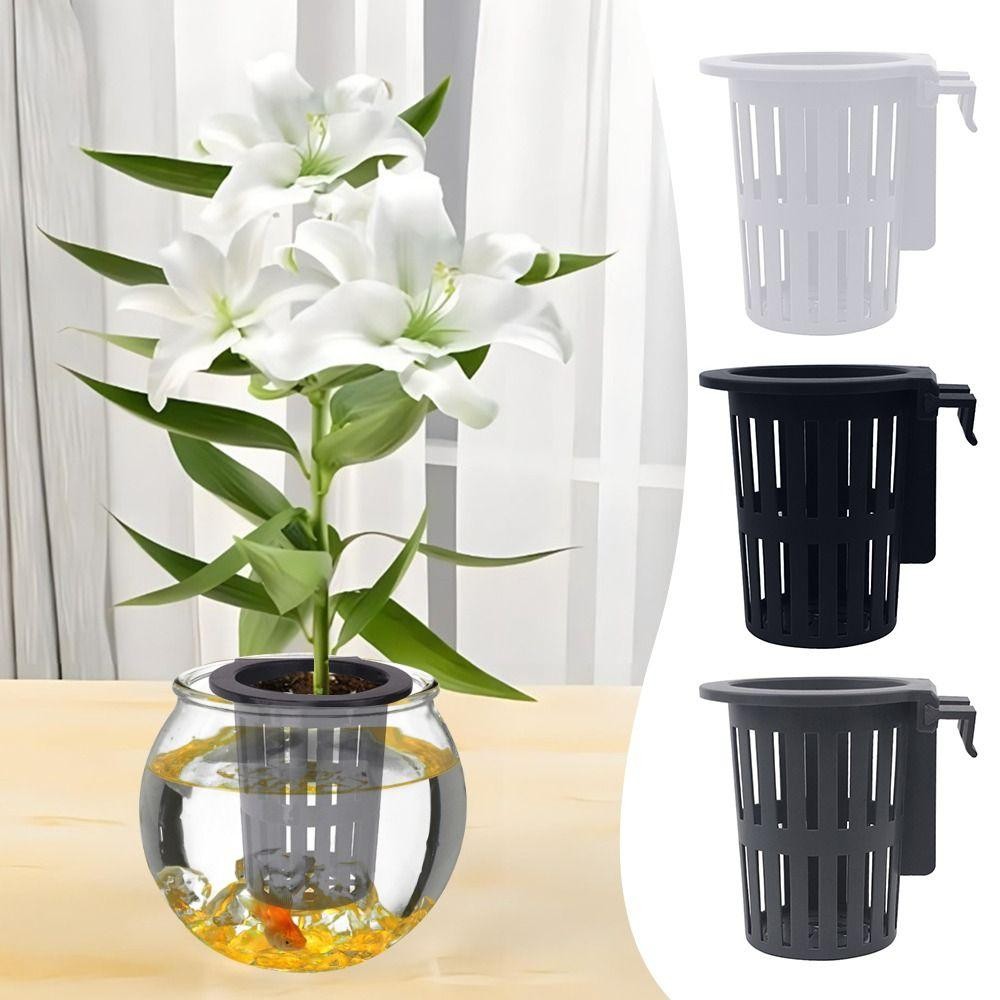 [Vận chuyển nhanh] SIMPLEAID Giỏ trồng thủy canh bể cá, chậu treo cảnh quan, giá đỡ cây nước