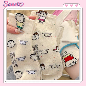 Hoạt Hình Dễ Thương Crayon Shin chan Tất Ngắn Shin chan Nini Dumb South Thoải Mái Mềm Đa Năng Tất