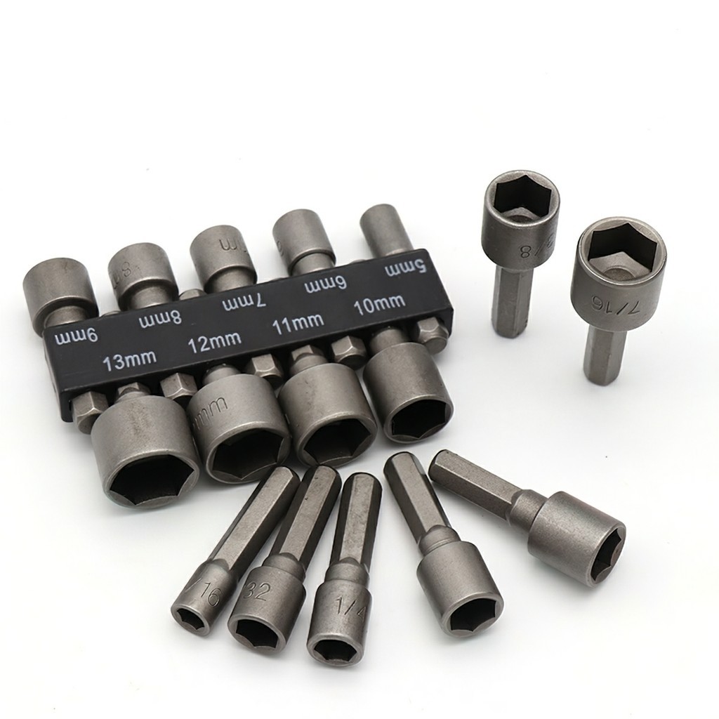 Bộ 14 Khẩu Tuýp Vặn Ốc VITO Lục Giác Gắn Máy Khoan 14 Đầu Vít Bắn Tôn FE123