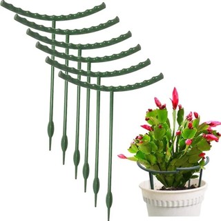 Jkdesign Bộ 4/8/12 vòng hỗ trợ cây trồng, giá đỡ cọc nhựa chống tắc có thể tháo rời, thanh hỗ trợ cụ thể cho cọc hoa