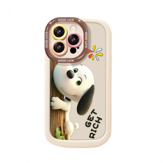 Ốp điện thoại Snoopy thú cưng dễ thương cho iPhone 16 / 15 / 14 / 13 / 12 / X / 7 / 11 / Plus / pro Max Vỏ bảo vệ phồng mờ toàn diện bằng silicon mềm bền chống rơi