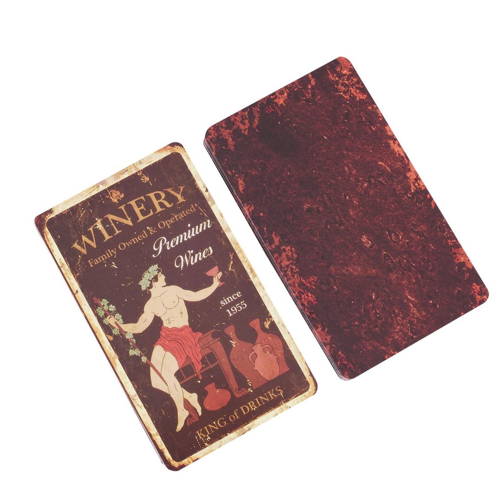 Rustic Fortune Tarot Beginner Tarot Deck 80 Miếng Trò chơi kể may mắn junlavn