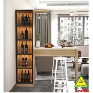 Quầy bar mini kiêm vách ngăn phòng khách nhà bếp 4VQB05 ( Không ghế )- NỘI THẤT LẮP RÁP VIENDONGADV