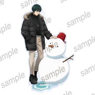 Mô hình standee BLUE LOCK ver TRƯỢT TUYẾT chất liệu acrylic anime mica chibi trang trí trưng bày