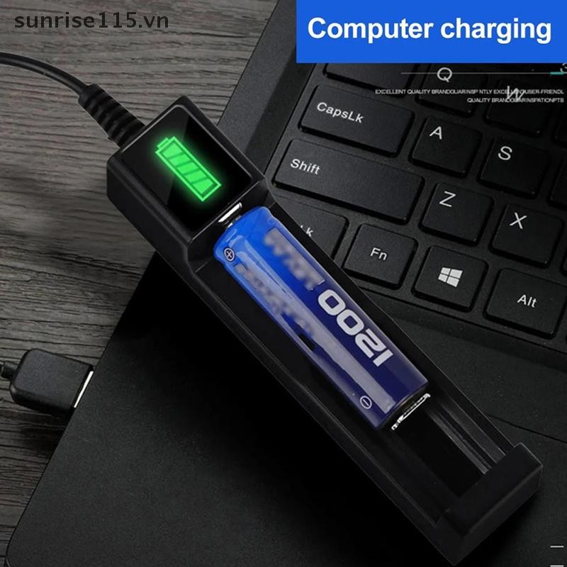 Khe cắm sạc thông minh Ssvn 18650 1 Li-Ion an toàn.