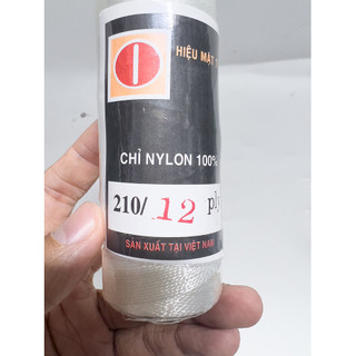 Chỉ Mặt Trời (100g, Màu Trắng) Cuộn Nhợ (Căng Hồ Xây Dựng, Thả Diều, Đan Lưới, Cột Thịt, May Giày Dép, Xỏ Hạt)