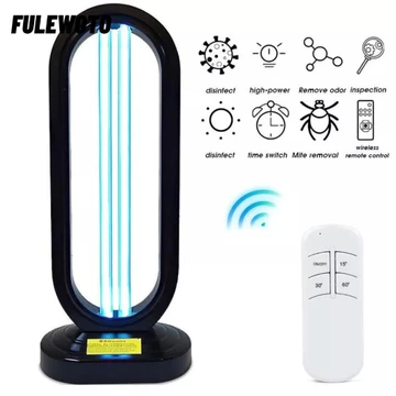 Đèn diệt khuẩn FULEWOTO, Kính thạch anh EU / UK Cắm UV Khử trùng, Khử trùng văn phòng tại nhà Đèn thạch anh lớn